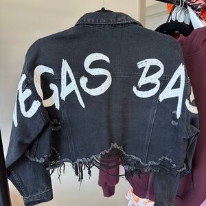 “Vegas Baby” Crop Denim Jacket
